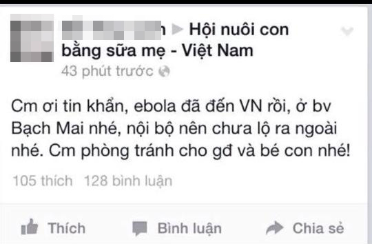 Triệu tập th&ecirc;m 2 vợ chồng tung tin Ebola đến Việt Nam 2