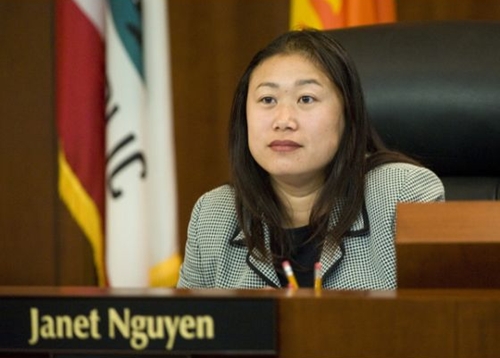 Bà Janet Nguyen, người vừa được bầu vào thượng viện tiểu bang California. Ảnh: Orange County Register.