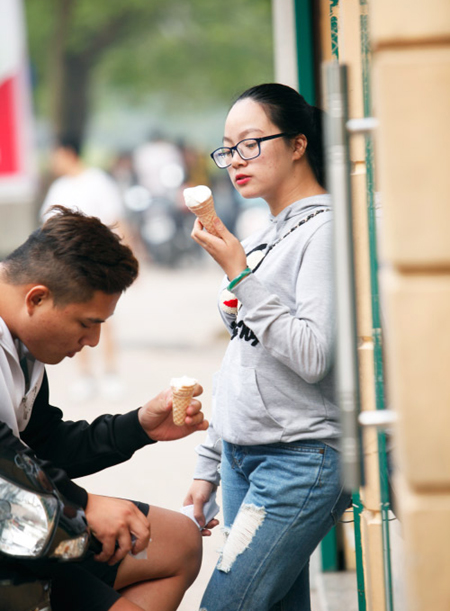 Hà Nội, ăn kem, mùa đông, rét