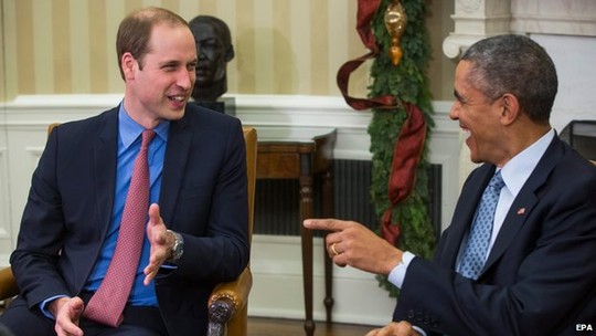 Prince William President Obama in the Oval Office