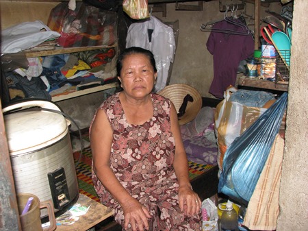 Ngôi nhà của bà Phạm Thị Hồng Loan cũng chưa đầy 8m2