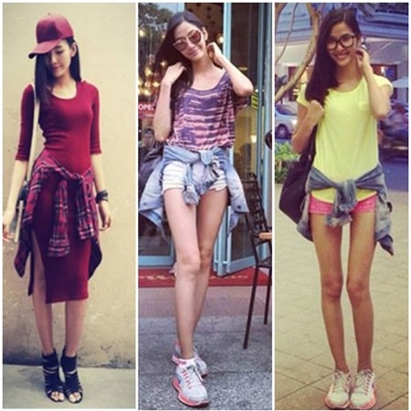 Sao Việt dạo phố cực chất với mốt &aacute;o buộc eo - 7