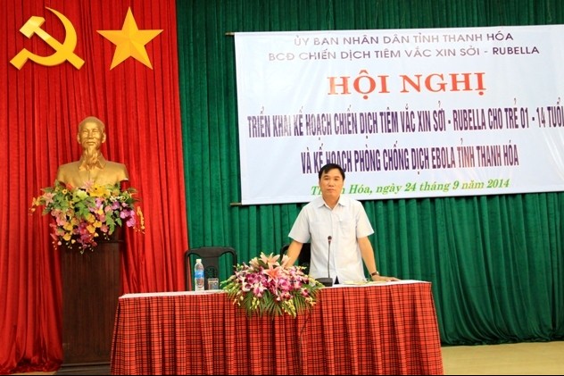 Ông Phạm Đăng Quyền, phó Chủ tịch UBND tỉnh Thanh Hóa phát biểu chỉ đạo tại hội nghị.