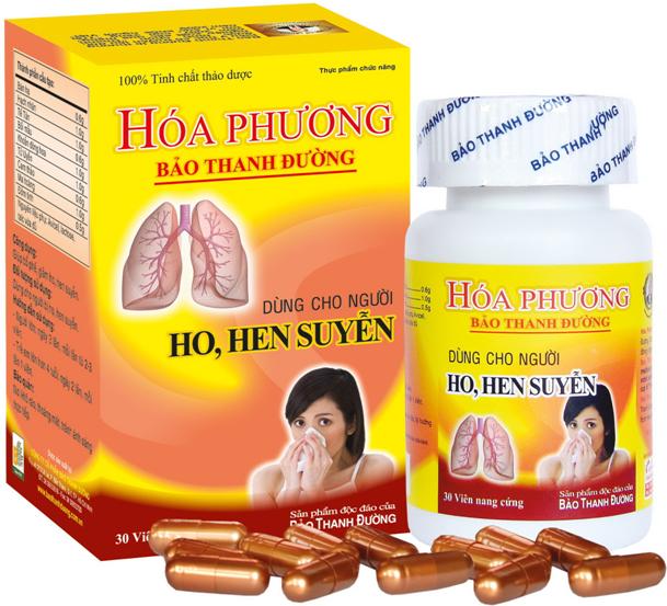 Hóa phương : rất hiệu nghiệm cho người ho, hen suyễn.
Sản phẩm được bào chế từ 100% thảo được, tốt cho sức khỏe.