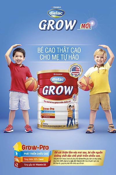 Sữa Grow mới của Vinamilk