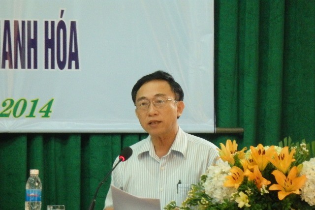 Ông Đỗ Quang Vinh, phó Giám đốc Sở y tế tỉnh Thanh Hóa phát biểu