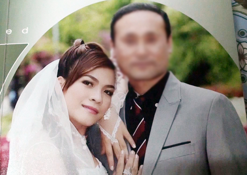 Hình cưới của Thanh Ngân và chồng người Hàn Quốc. Ảnh: Gia đình cung cấp.