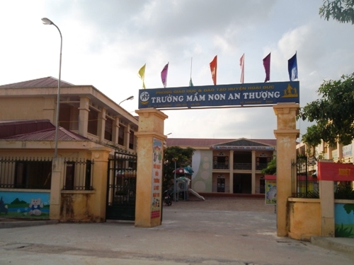 Trường mầm non An Thượng, nơi có các giáo viên “lùm xùm” trong kỳ thi viên chức ngành giáo dục huyện Hoài Đức năm 2014. Ảnh: B.Anh