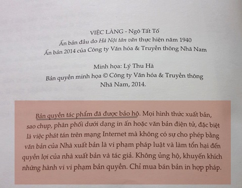 Mẫu công công thức gia đình nhà văn Ngô Tất Tố dựa vào để tố cáo NXB