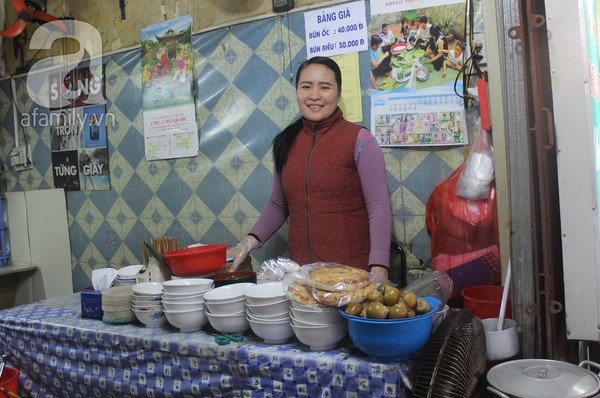 bún ốc, giải ngán, quà vặt Hà Nội