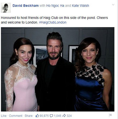 Hà Hồ, Beckham, Tóc Tiên, ảnh, London, gây bão