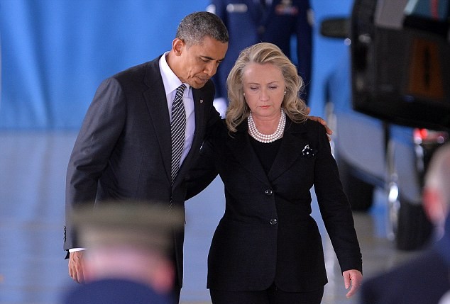 Ông Obama và bà Clinton 