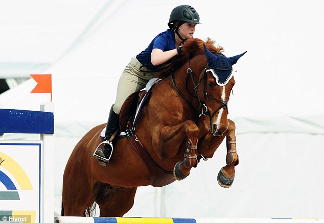 Rising star: Jennifer competed in junior divisions but her father Bill has already spent approximately $75,000 on each of her horses