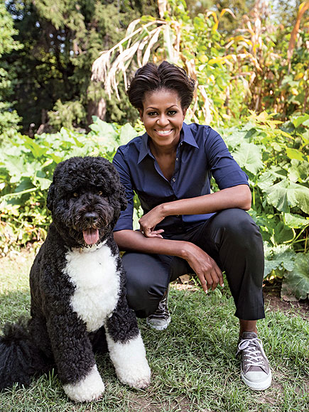 DOWN TO EARTH photo | Bo Obama, Michelle Obama