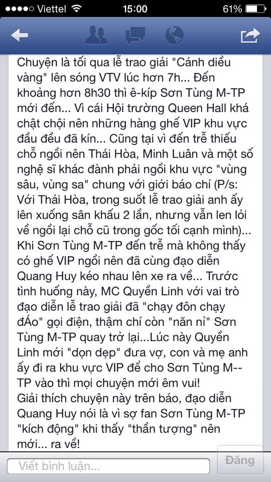 Một nhân chứng chứng kiến sự việc êkíp phim Chàng trai năm ấy bỏ về kể lại.