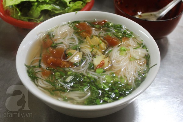 bún ốc, giải ngán, quà vặt Hà Nội