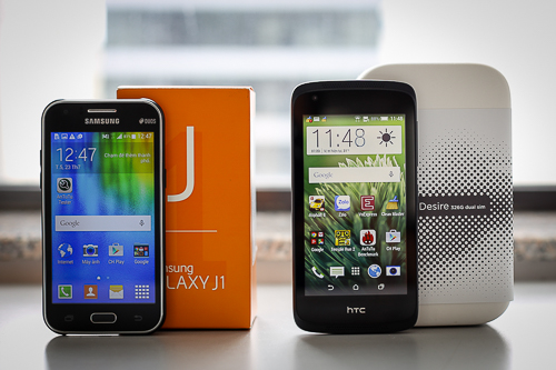 Bộ đôi smartphone phổ thông giá thấp tới từ Samsung và HTC.