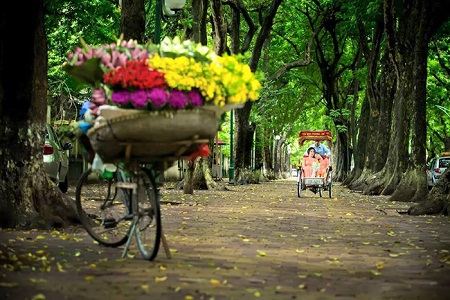 Cũng trên con phố Phan Đình Phùng, hai mẹ con diva Mỹ Linh đã có những hình ảnh tuyệt đẹp.