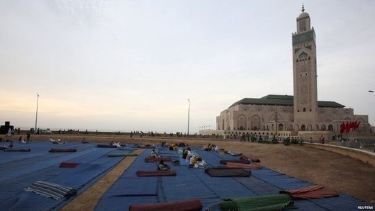 Thánh đường Hồi giáo Hassan II. Ảnh: Reuters