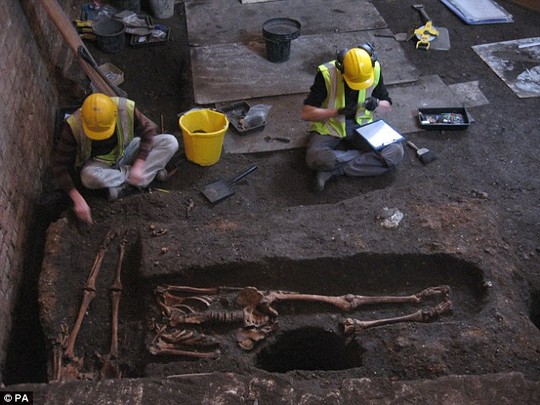 History uncovered: Experts say its one of the largest medieval hospital cemeteries ever discovered in Britain 