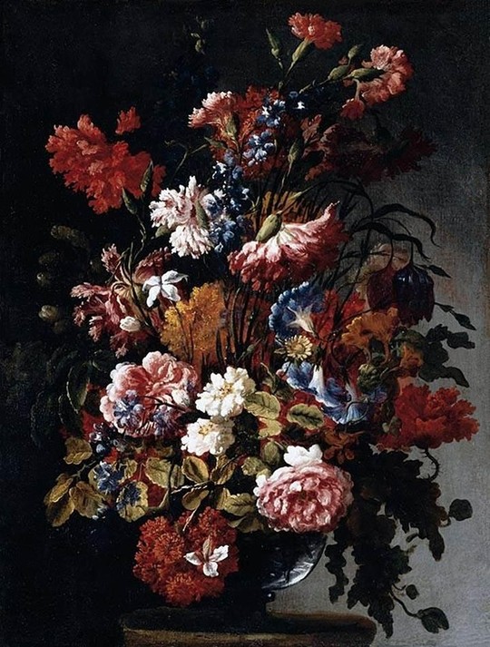 Họa phẩm “Flowers” của Paolo Porpora. Ảnh: The Guardian