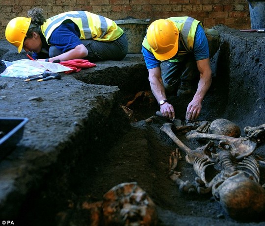 New light: With on-going DNA analysis of the remains found in the cemetary, experts hope the skeletons will help to cast fresh light on life and death in medieval times