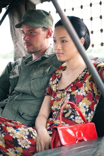 Phương Nga tiếp tục lấn sân sang lĩnh vực phim ảnh với vai diễn đầu tay trong phim Người lính vào năm 2011. Hoa hậu được mời vào vai Mai - một cô gái trẻ gan dạ, hết lòng giúp các chiến sĩ cách mạng. Trong phim, Mai cũng nảy sinh tình cảm với anh lính người Nga Pavel.