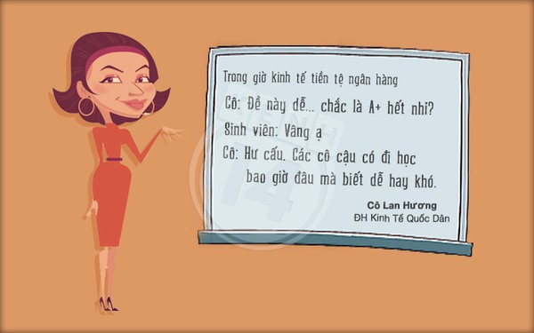 thầy cô, câu nói, học trò, bá đạo, hài hước