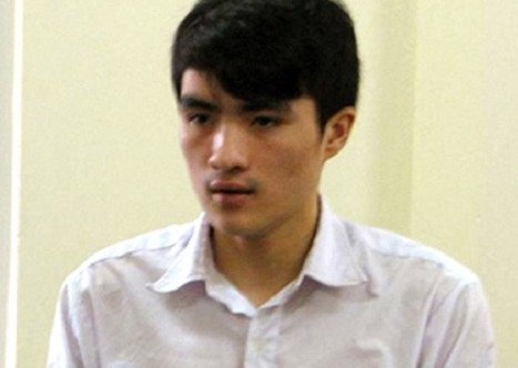 Đối tượng Nguyễn Văn Dương tại cơ quan điều tra.