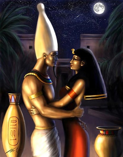 Bức tranh mô tả mối tình giữa Pharaong Seti và nữ tu sĩ Bentreshyt.