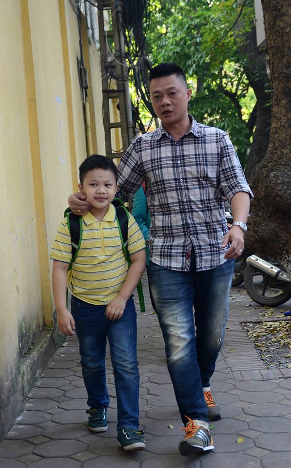 Duy Heo và bố Quang Minh.