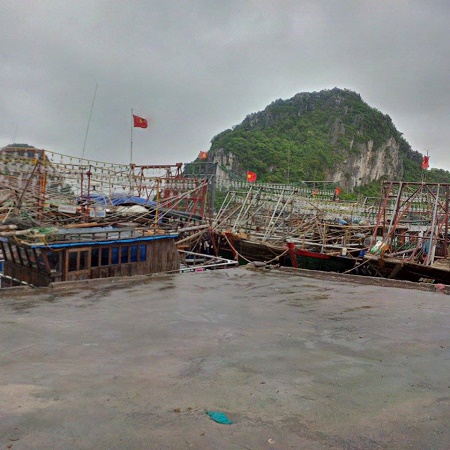Tại cảng Cái Rồng (Vân Đồn, Quảng Ninh), mọi phương tiện tàu thuyền tránh trú bão an toàn