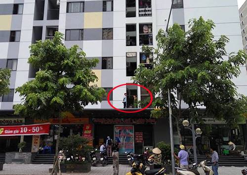 Hình ảnh tòa nhà nơi xảy ra vụ việc