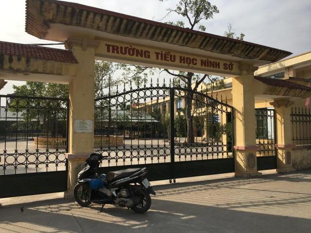 Trường tiểu học Ninh Sở - nơi xảy ra sự việc. Ảnh: N.T