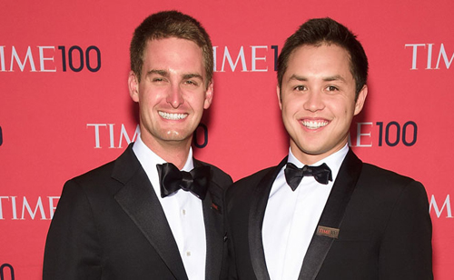 “Đôi bạn cùng giàu” Evan Spiegel và Bobby Murphy