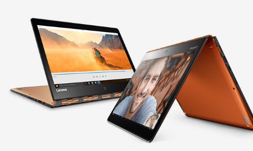 Lenovo Yoga 900 là mẫu laptop 2 trong 1 có ngoại hình bắt mắt và thời lượng dùng pin đủ để bạn làm việc trọn ngày dài. Ảnh: Microsoft Store.