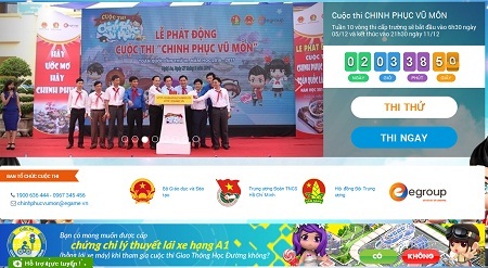 Trang web Chinh phục Vũ Môn đã hoạt động trở lại, tuy nhiên Bộ GD&ĐT yêu cầu tạm dừng.