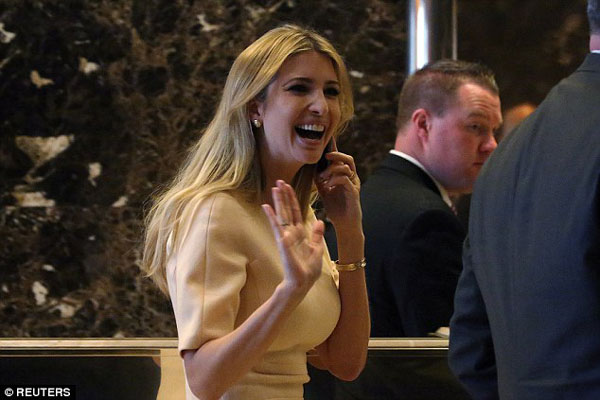 
Ivanka sẽ có một vị trí tại nội các mới cùng với chồng cô là Jared Kushner.
