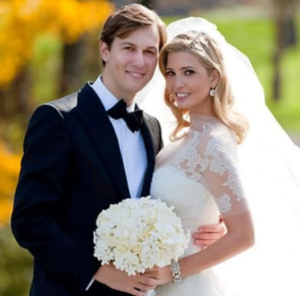 
Năm 2009, doanh nhân trẻ tuổi kết hôn với ái nữ của tân Tổng thống Mỹ, Donald Trump.
