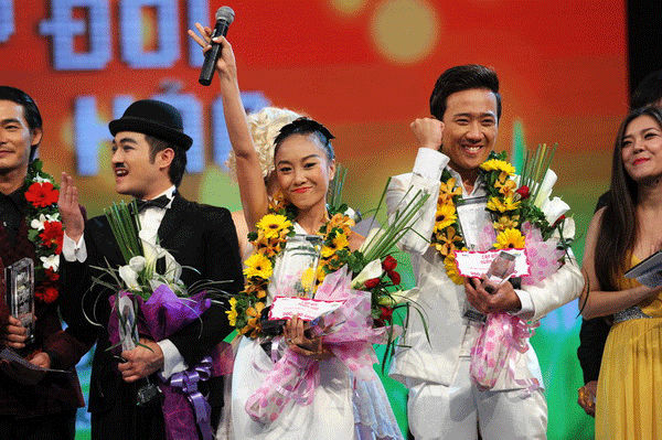 
Đoan Trang và Trấn Thành đã cùng nhau tỏa sáng trong Cặp đôi hoàn hảo.
