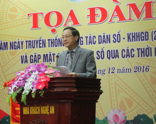 
Ông Lê Minh Thông- Phó chủ tịch UBND tỉnh Nghệ An phát biểu tại buổi tọa đàm. Ảnh: V.Đ
