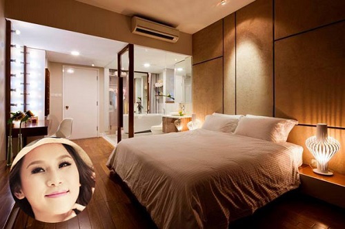 Hoạt động trong lĩnh vực người mẫu trong khoảng thời gian khá dài hiện tại,Thái Hà đã tậu cho bản thân một căn hộ ngay tại trung tâm TP.HCM rộng khoảng 100 m. Phòng ngủ của Thái Hà được trang trí hoàn toàn bằng gỗ với tông màu nâu nhẹ ấm áp.