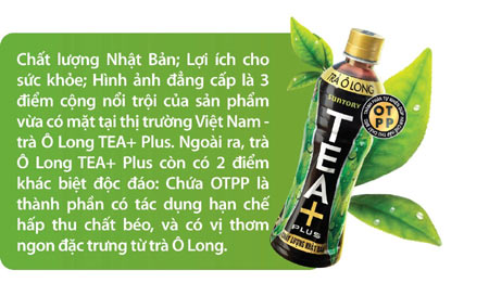 
Hình ảnh quảng bá trà Ô Long TEA   Plus có chất OTPP được cho là lừa dối người tiêu dùng. (ảnh: TL)
