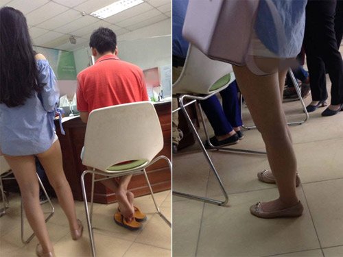 H&igrave;nh ảnh c&ocirc; g&aacute;i ăn mặc hở hang được d&acirc;n mạng chia sẻ rộng r&atilde;i