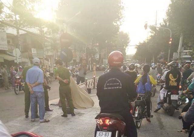 Hiện trường vụ tự thi&ecirc;u. Ảnh An An