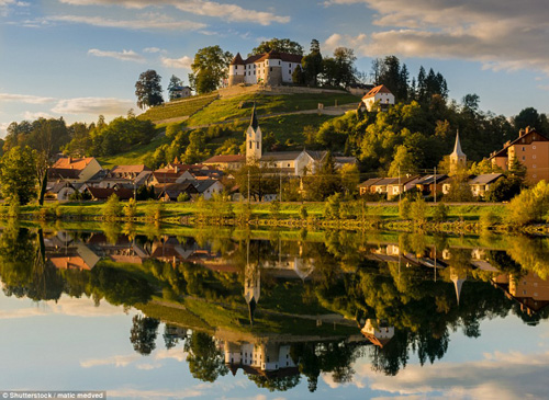 Thị trấn Sevnica nằm bên bờ sông Sava, với 5.000 người sinh sống. Ảnh:Shutterstock.