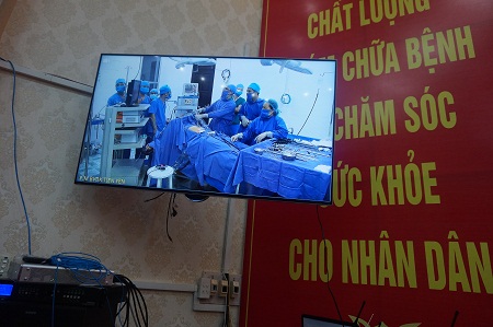 Một ca hội chẩn qua hệ thống Telemedicine ở Quảng Ninh. Ảnh: H.Hiền