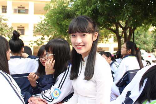 
Khánh Vy hiện là sinh viên lớp chất lượng cao trường Học viện Ngoại giao, Hà Nội
