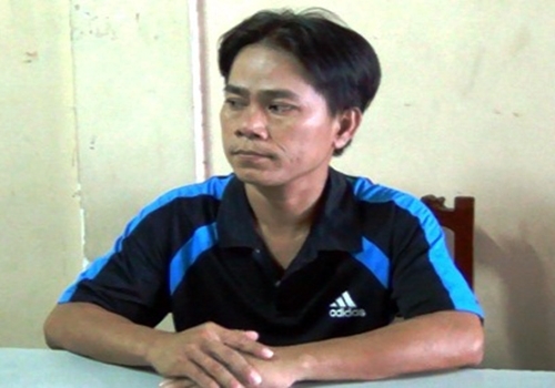 Bị can Huỳnh Văn Tuấn lúc mới bị bắt (Ảnh: Người lao động)