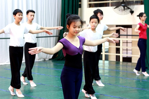 Có những lớp ở trường Múa, 100% học sinh không đến từ Hà Nội. Ảnh: Thanh Tâm